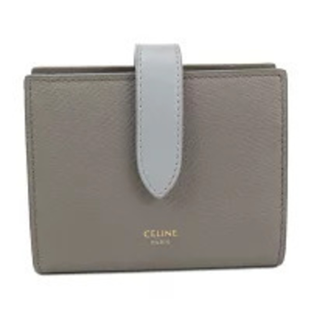 Celine Bi fold Wallet Compact Gray